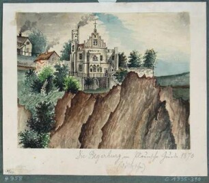 Ansicht der Begerburg im Plauenschen Grund bei Dresden