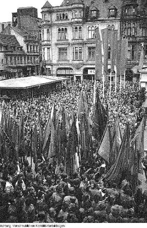 Zwickau, Kundgebung am Pavillon der Deutsch-Sowjetischen Freundschaft, sogen. Stalin-Pavillon, 27. Juni 1951