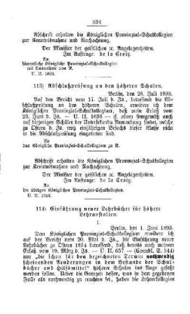 Einführung neuer Lehrbücher für höhere Lehranstalten : [C. Höhere Lehranstalten]