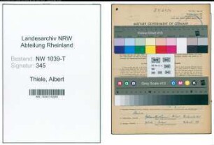 Entnazifizierung Albert Thiele , geb. 08.10.1886 (Maurerpolier)