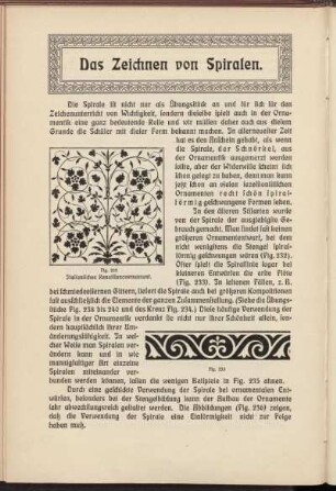 Das Zeichnen von Spiralen.