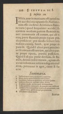 §. Insula. 22.