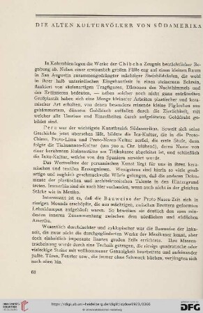 Die alten Kulturvölker von Südamerika