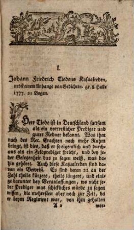 Danziger Berichte von neuen theologischen Büchern und Schriften. 8, [8] = Stück 71/80. 1777/78