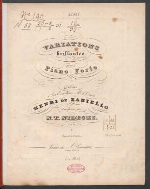 Variations brillantes pour le Piano Forte Op. 6