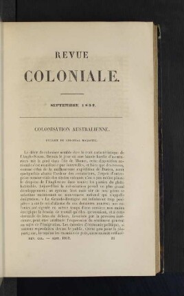 Colonisation australienne.