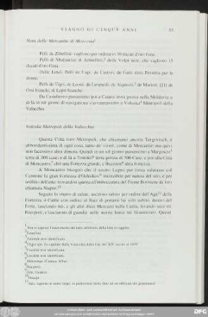 Nota delle Mercantie di Moscovia