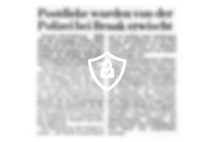 Postdiebe wurden von der Polizei bei Braak erwischt