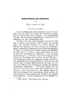 Kinderzeichnung und Kunstkanon