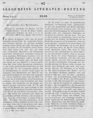 Häser, H.: Lehrbuch der Geschichte der Medicin und der Volkskrankheiten. Jena: Mauke 1845