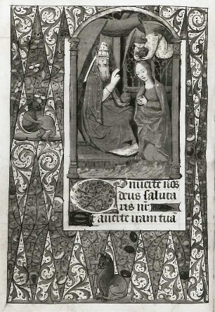 Marienkrönung : Marienkrönung (Illumination eines Stundenbuches) (1401/1500). Gotha: Forschungsbibliothek Memb. II 176 fol. 129