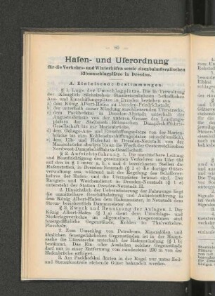 A. Einleitende Bestimmungen.