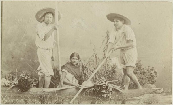 Atelier-Aufnahme aus Mexiko (Cartes de Visite) (Remeros)