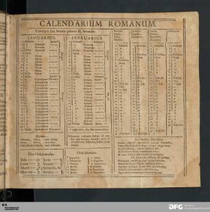 Calendarium Romanum.