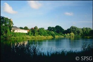 Potsdam, Park Sanssouci, Ruinenberg, Blick auf den Bornstedter See.
