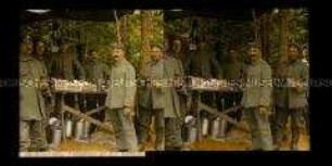 Feldgraue an der Kantine, Argonner Wald