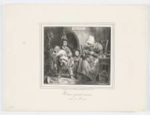 Tiens! Grand-maman voila mon Prisonnier, Blatt 4 der Folge "Album pour 1828"