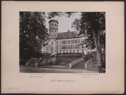 fulda: Schloß vom Garten aus.