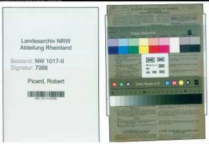 Entnazifizierung Robert Picard , geb. 10.06.1904 (Schleifer)