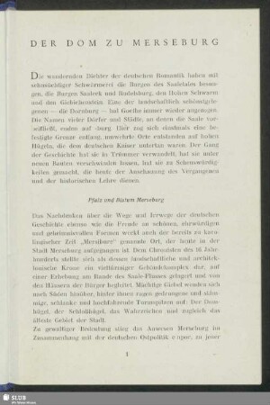Pfalz und Bistum Merseburg