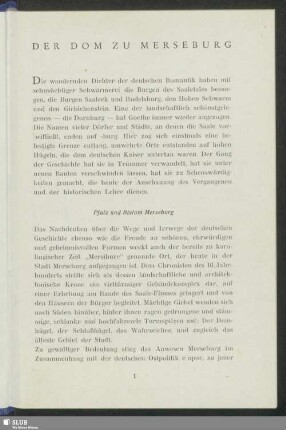 Pfalz und Bistum Merseburg
