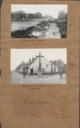 Zerstörtes Haus bei Ypern