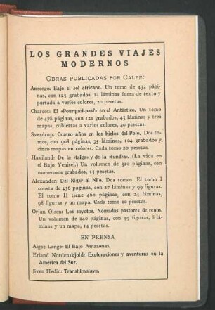Los grandes viajes modernos