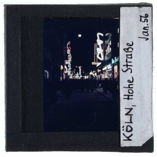 Köln, Hohe Straße : Nachtaufnahme