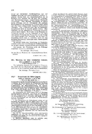 Warnung vor einer technischen Lehrerin : [Amtliche Erlasse] ; [Amtlicher Teil]