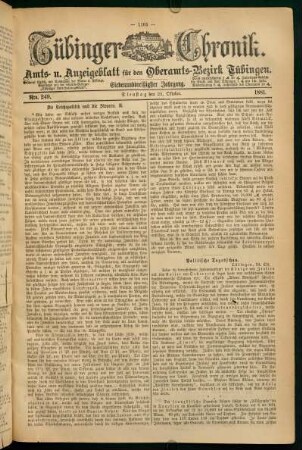 25. Oktober (Nro. 249) - 30. Oktober (Nro. 254)