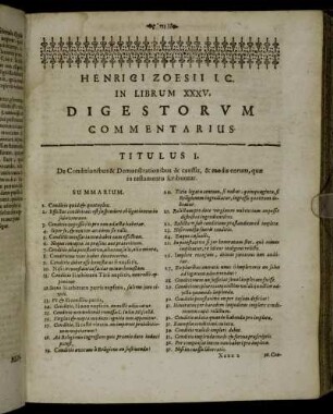 In Librum XXXV.