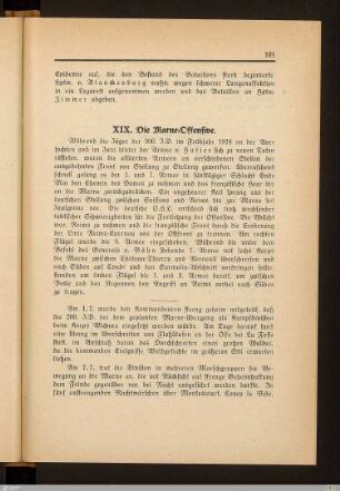 XIX. Die Marne-Offensive