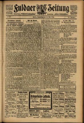 Zweite Ausgabe vom Donnerstag, den 10. Mai 1906.