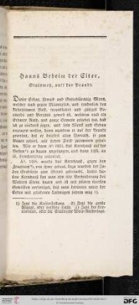 Hanns Beheim der Elter