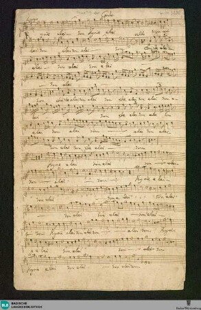 Masses. Excerpts - Don Mus.Ms. 2290 : V (X), orch; D