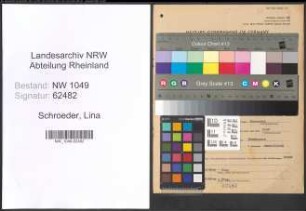 Entnazifizierung Lina Schroeder , geb. 21.03.1906 ()