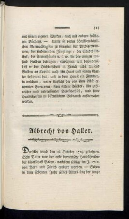 Albrecht von Haller