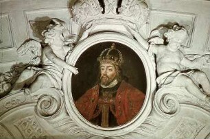 Deckenbild: Kaiser Rudolf von Habsburg (?)