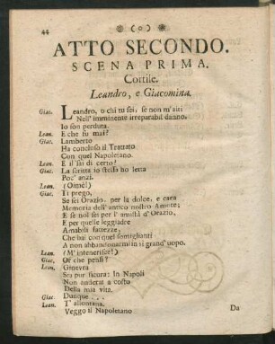 Atto secondo. Andere Abhandlung