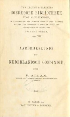 Aardrijkskunde van Nederlandsch Oost-Indië