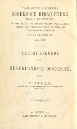 Aardrijkskunde van Nederlandsch Oost-Indië