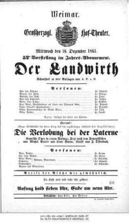 Die Verlobung bei der Laterne