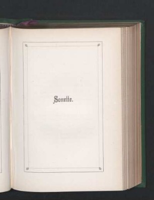 Sonette.
