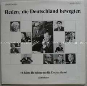 Doppelalbum mit Reden aus dem deutschen Bundestag, Plattenhülle