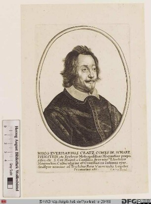 Bildnis Hugo Eberhard (Frhr., 1630 Graf Cratz von Scharfenstein), 1654-63 Fürstbischof von Worms