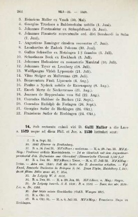264-267, Matrikel 94, 1-32 (1529/30) und 95, 1-21 (1530)