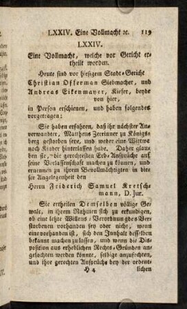 119-125, LXXIV.-Beschluß.