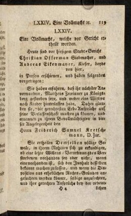 119-125, LXXIV.-Beschluß.