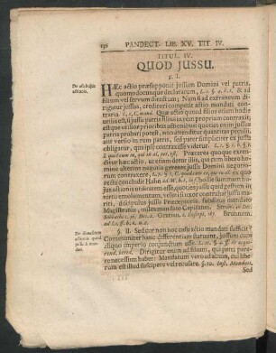 Titul. IV. Quod Iussu