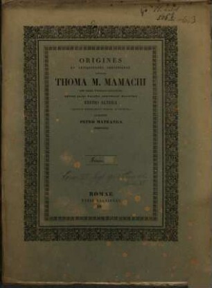 Origines et Antiquitates Christianae, 6[,3]